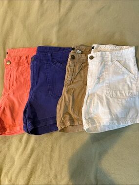UNIONBAY Women's  Shorts - Coral, Purple, Tan, White